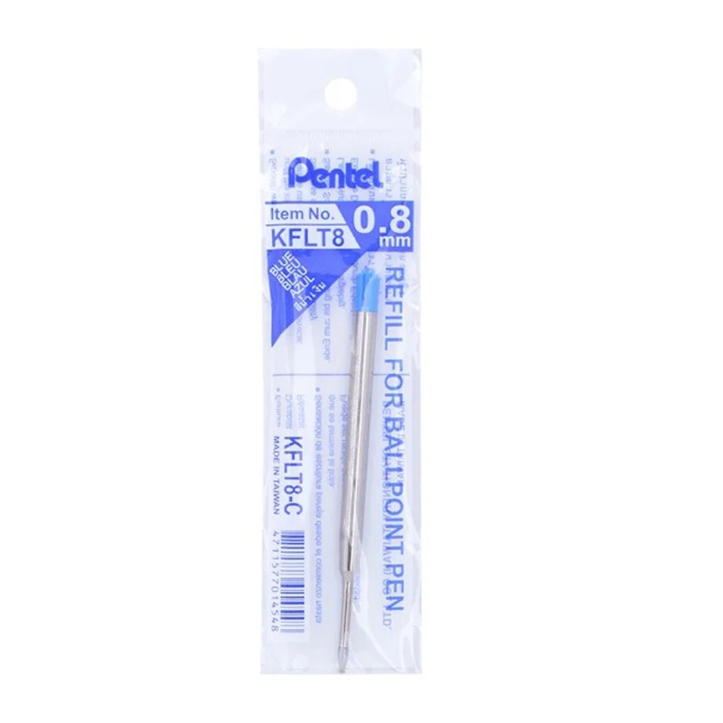 Ruột Bút Ký Pentel B811 - KFLT8, Ngòi 0.8mm - Mực Xanh (Cty Golden Pen Nhập Khẩu)