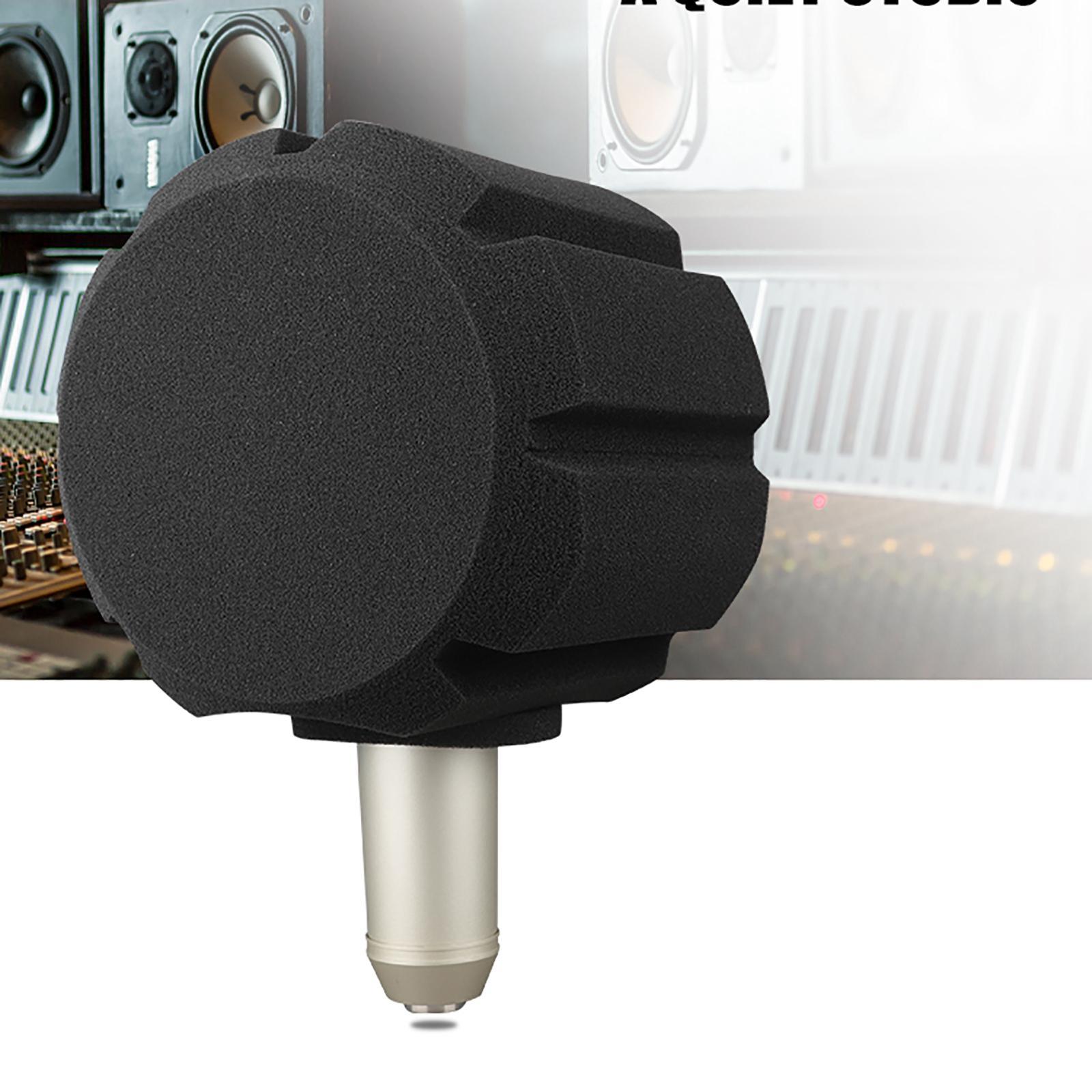 F2 Microphone Screen Acoustic Filter Sponge, Wind Screen Foam Cover for Recording Isolation Shield to Filter Vocal