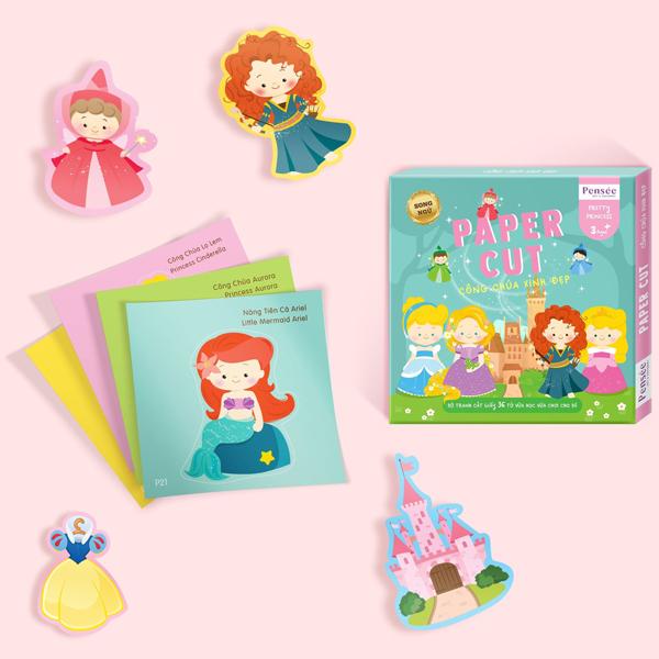 Bộ Tranh Cắt Giấy Linh Lan (36 Tờ/Hộp) - Công Chúa Xinh Đẹp