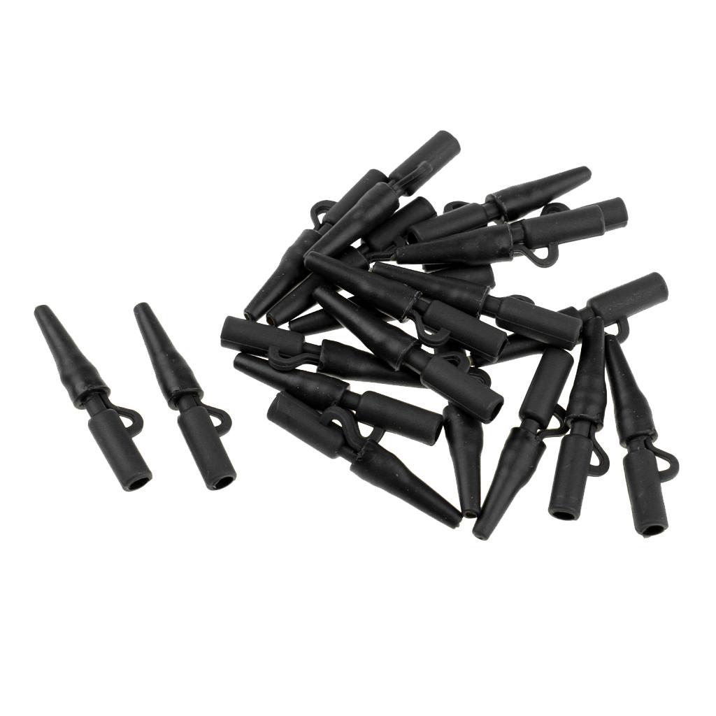 20Pcs Safety Lead Clip Quick Change Clips Tube for Carp Fishing Rigs