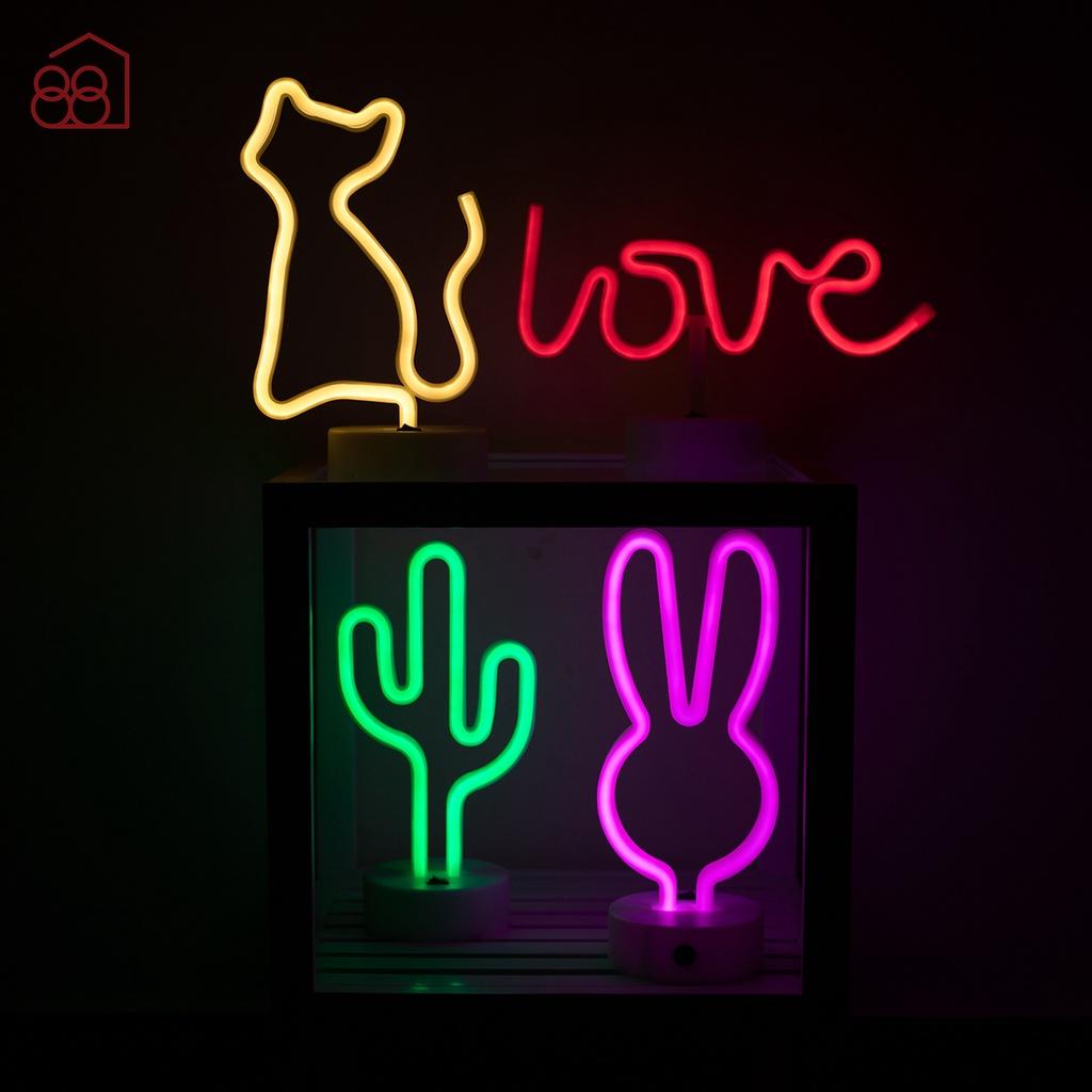 Đèn LED Neon Trang Trí Phòng Ngủ, Bàn Làm Việc Đa Dạng Màu Sắc Hấp Dẫn