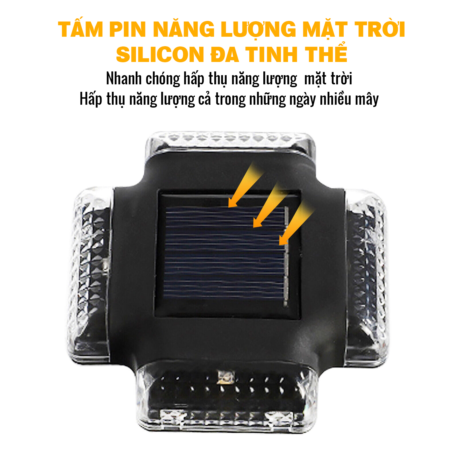 Đèn Tường Năng Lượng Mặt Trời Đèn Ngoài Trời tỏa 4 chiều, tiện lợi- K1515