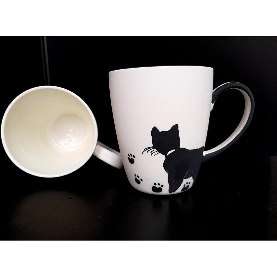CAT CUPS- CỐC TRÀ VẼ MÈO SẢN PHẨM VẼ TAY THỦ CÔNG, SẢN XUẤT TẠI XƯỜNG GỐM SỨ AUTHENTIC BAT TRANG