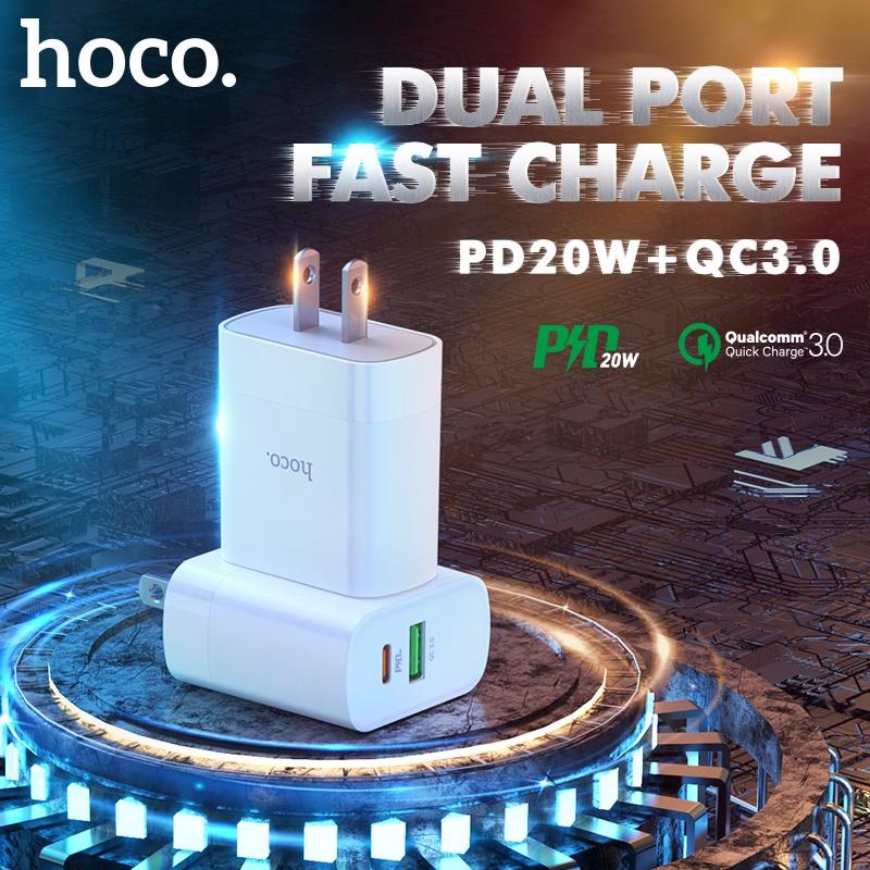 Củ Sạc Nhanh HOCO 100% C80 Pd 20W 3.0 Pd US Cho Samsung S22 Mate 40 US