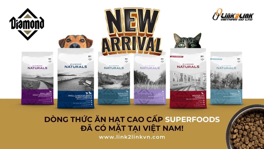 Thức Ăn Hạt Cao Cấp SUPERFOOD DIAMOND NATURALS _ Made in USA