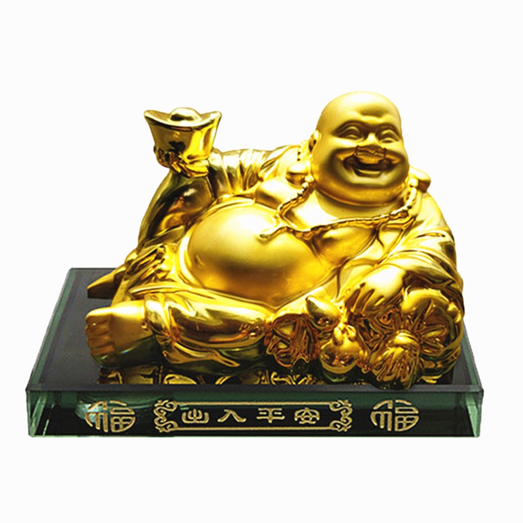 Tượng Phật Di Lặc Phong Thủy,  Tượng Phật Di Lặc Để Xe Ô Tô, Bàn Làm Việc, Trang Trí Nhà Cửa Cầu Bình An Vui Vẻ May Mắn