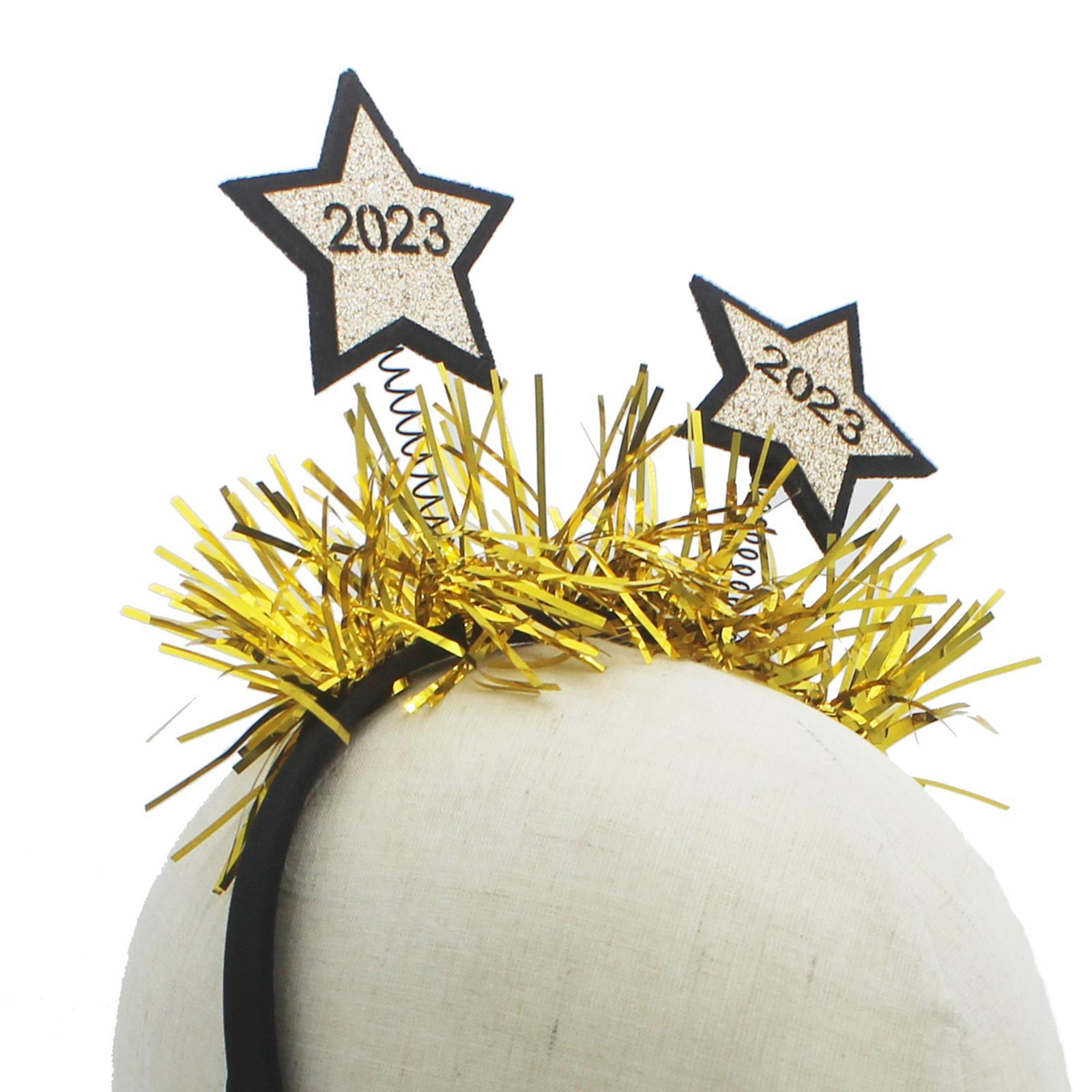 Happy New Year Headband Photo Prop Eve Party Supplies for Kids Adults
