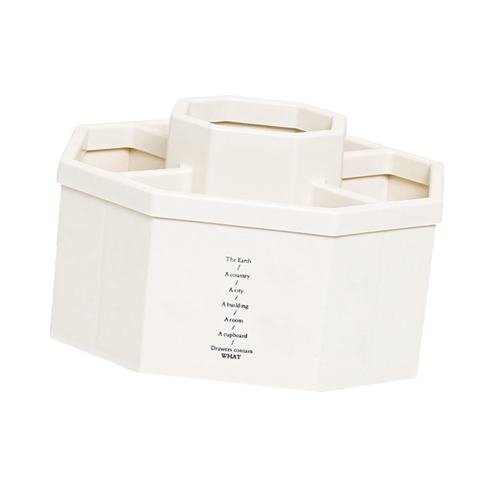 Rotatable Desktop Storage Box Pen Holder Organizer Rack for Makeup