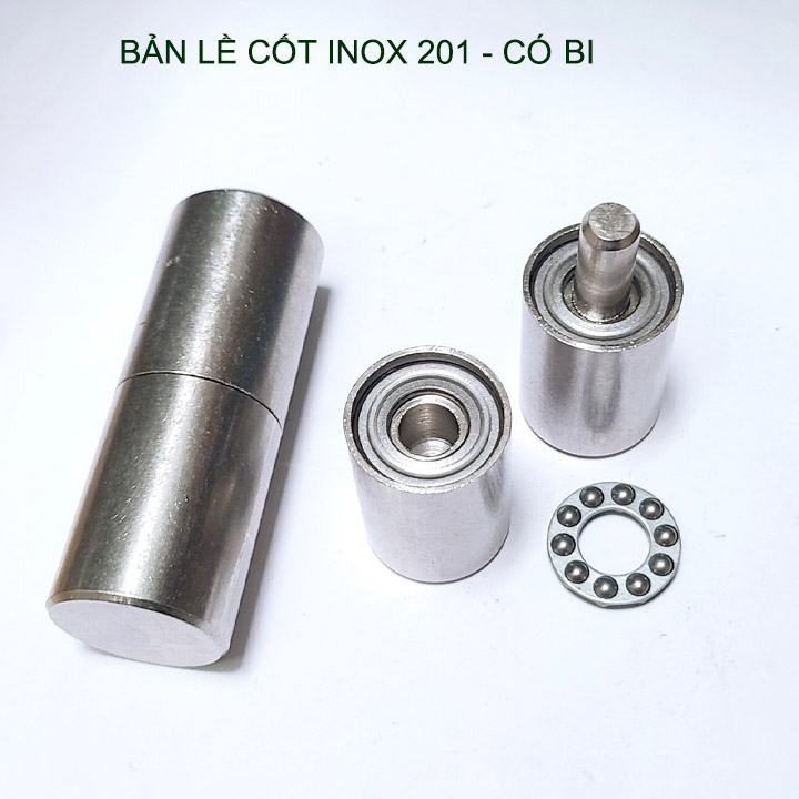 01 Bản lề cối xoay inox 201 có vòng bi, đường kính 28-32mm tùy chọn