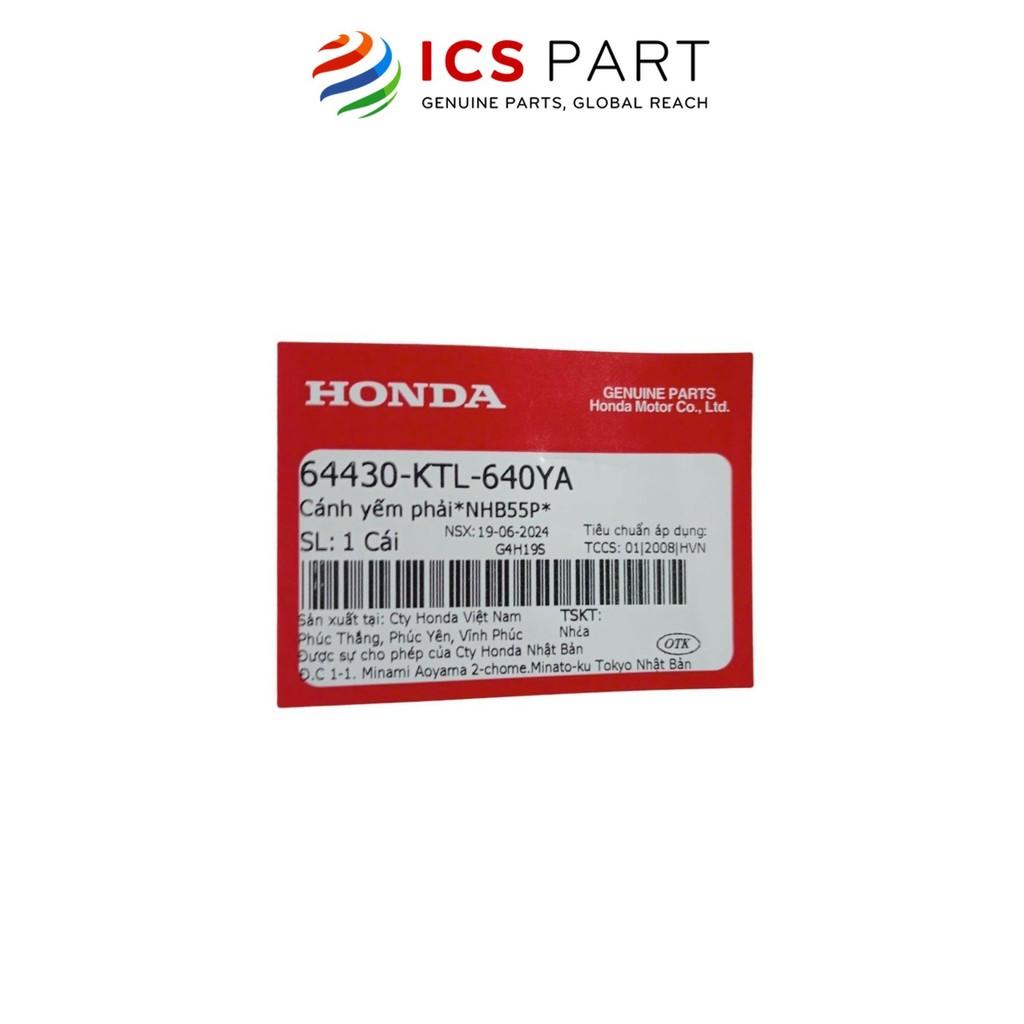 Cánh Yếm Ngoài Phải HONDA Wave 100 (Alpha A) Trắng Xanh Nhb55P (64430KTL640YA)