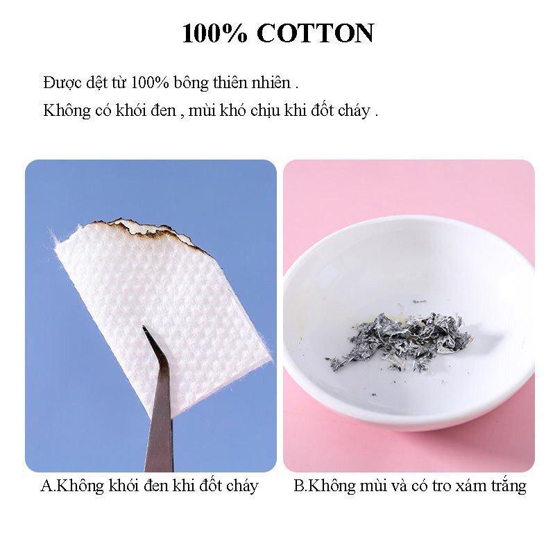 KHĂN LAU MẶT DÙNG 1 LẦN COTTON ĐA NĂNG NHẬT BẢN HATSU LAU MẶT , LAU KHÔ , LAU ƯỚT - KHĂN TẨY TRANG SIÊU SẠCH 40 KHĂN