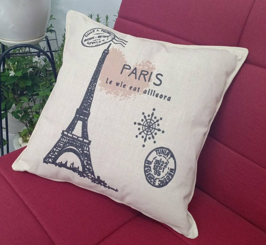 Gối tựa trang trí sofa BNS Hình Tháp Paris