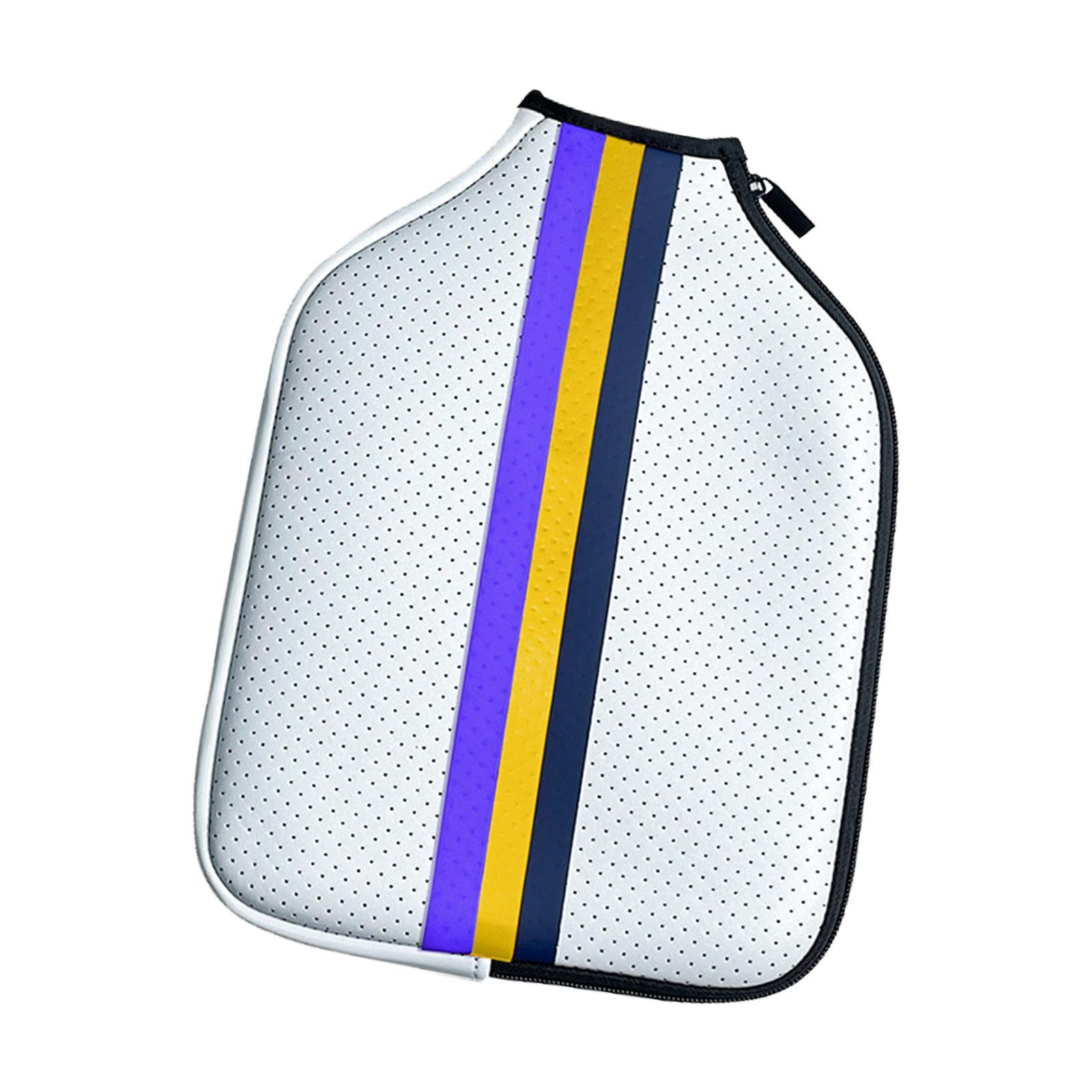 Racket Sleeve Neoprene Pickleball Paddle Cover Waterproof Protector Accessories Gift Zipper Pickleball Head Cover for Exercise Training