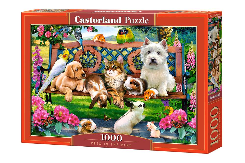 Xếp hình puzzle Pets in the Park 1000 mảnh CASTORLAND C-104406