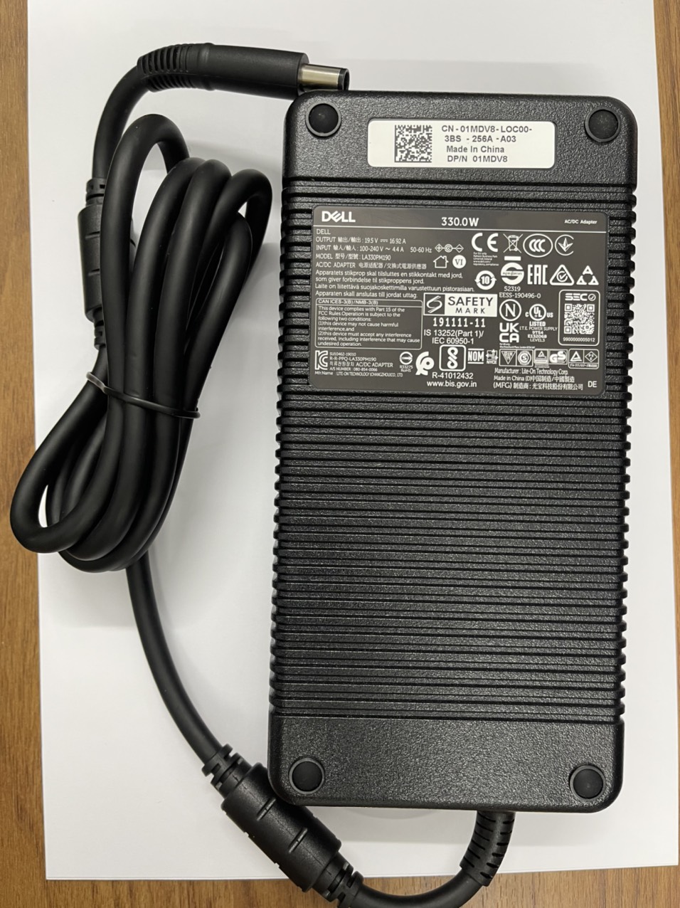 Sạc dành cho DELL Alienware 330W GaN Charger AC Adapter for M15 R4 R5 R6 5P90C hàng nhập khẩu.