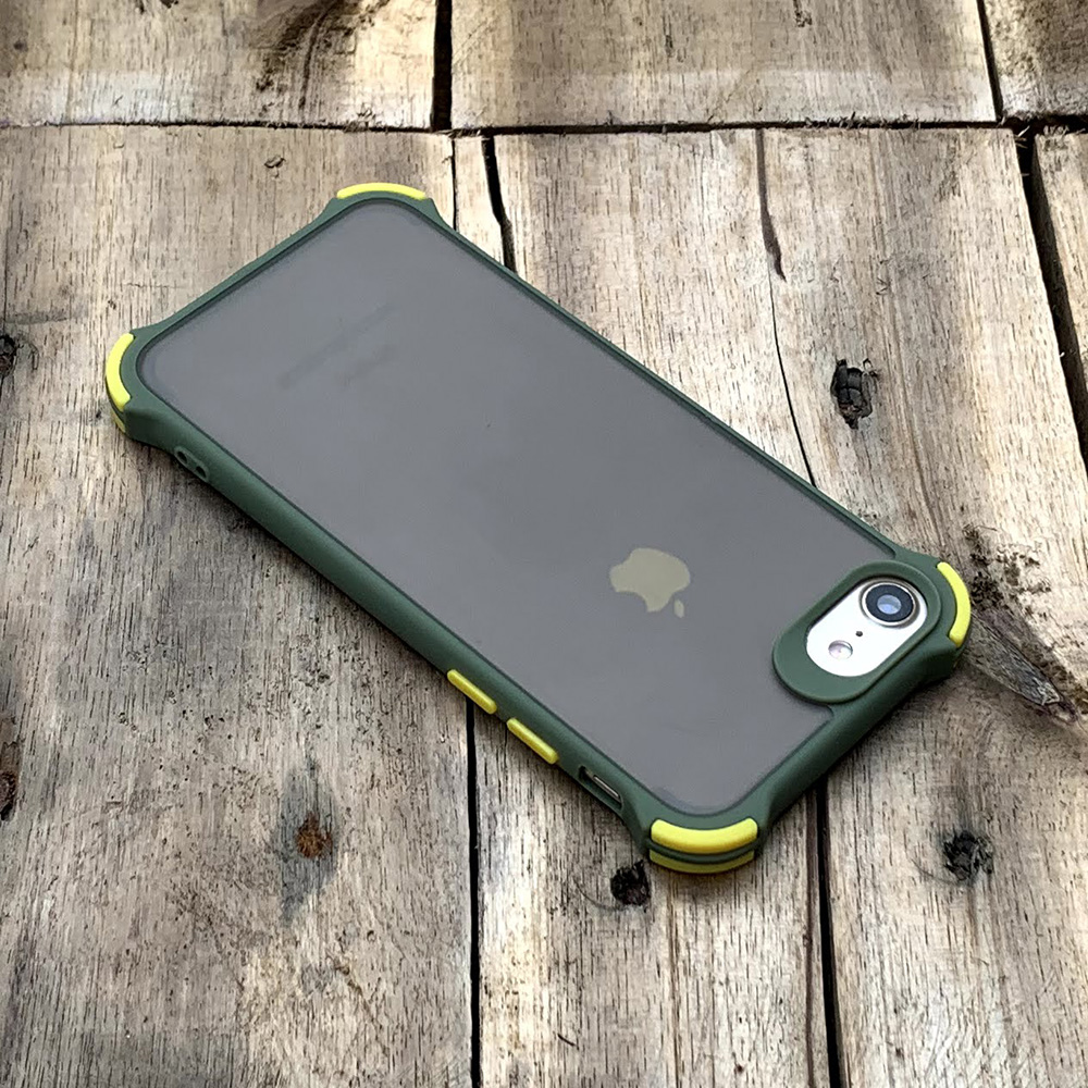Ốp lưng chống sốc toàn phần màu xanh lá mạ dành cho iPhone 7 / 8