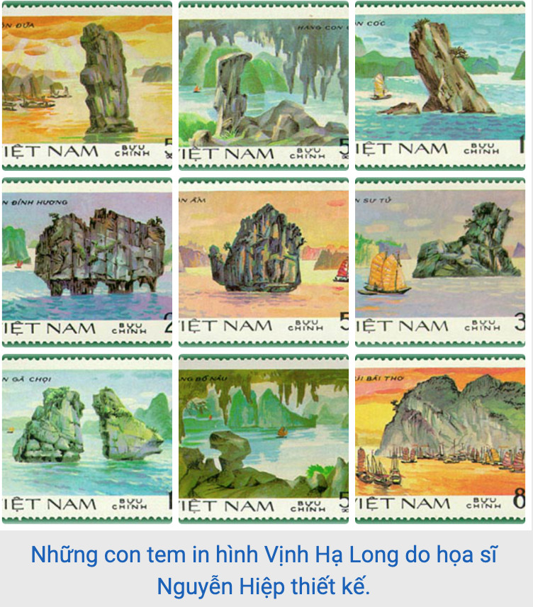 Bộ tem phong cảnh Vịnh Hạ Long 8 con năm 1984 sưu tầm