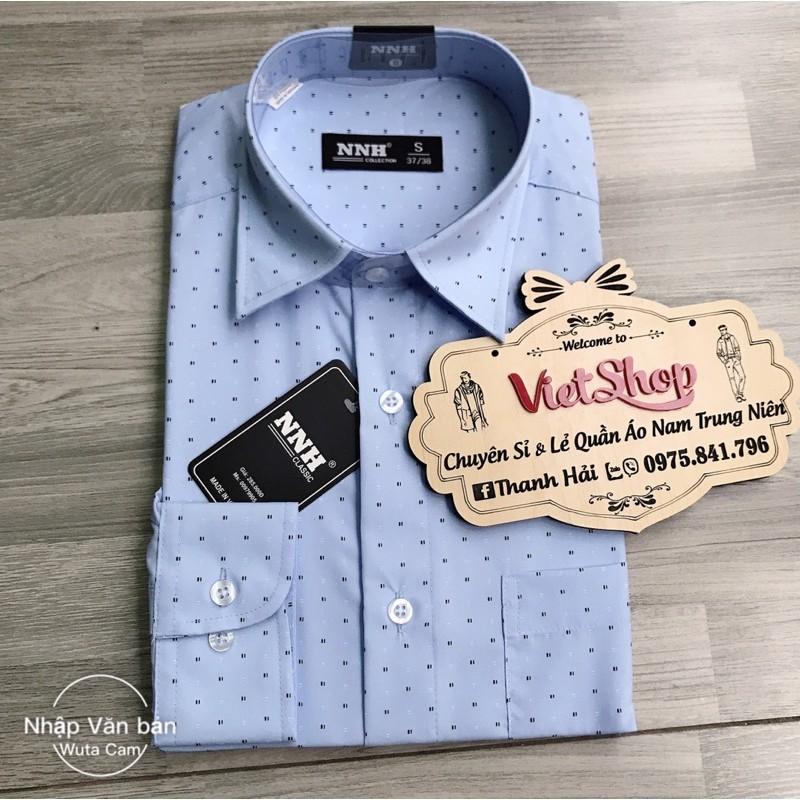 Áo sơ mi dài tay nam trung niên hàng công ty đẹp+ẢNH THẬT