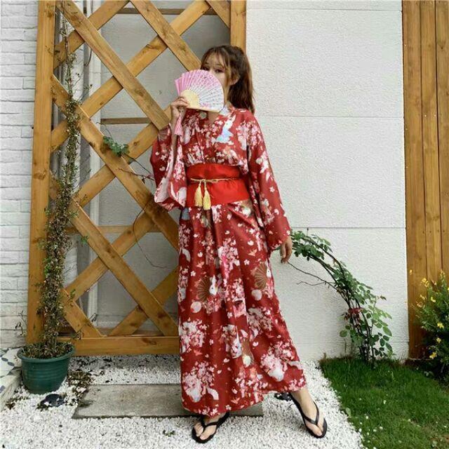 Bộ Đồ Kimono Nữ Truyền Thống Nhật Bản