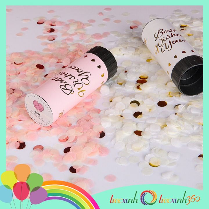 Ống phụt giấy Confetti Popper (màu ngẫu nhiên)