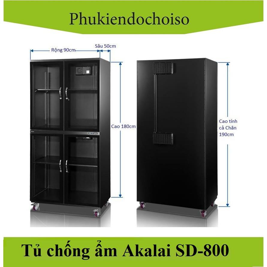 Tủ chống ẩm Akalai SD-800 ( dung tích 800 lít ) - Thailand . Tặng Da cừu, Da thật