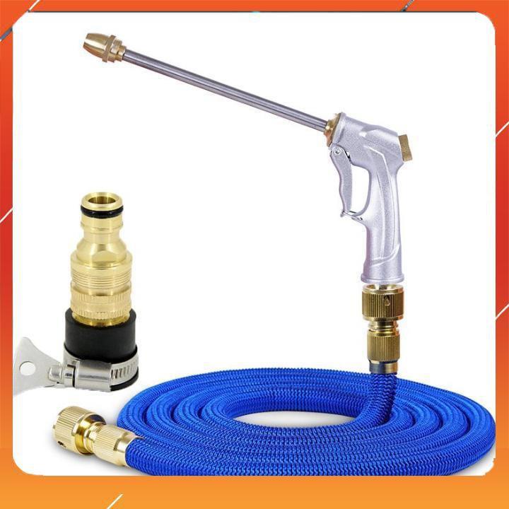 Bộ dây và vòi xịt tăng áp lực nước rửa xe tưới cây loại 7.5m 206733