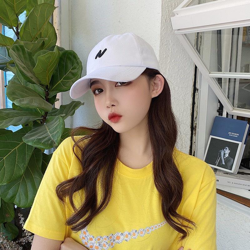 Mũ lưỡi trai Nón kết Nhung cao cấp thêu chữ N Fashion 397 phong cách Ulzzang form unisex nam nữ