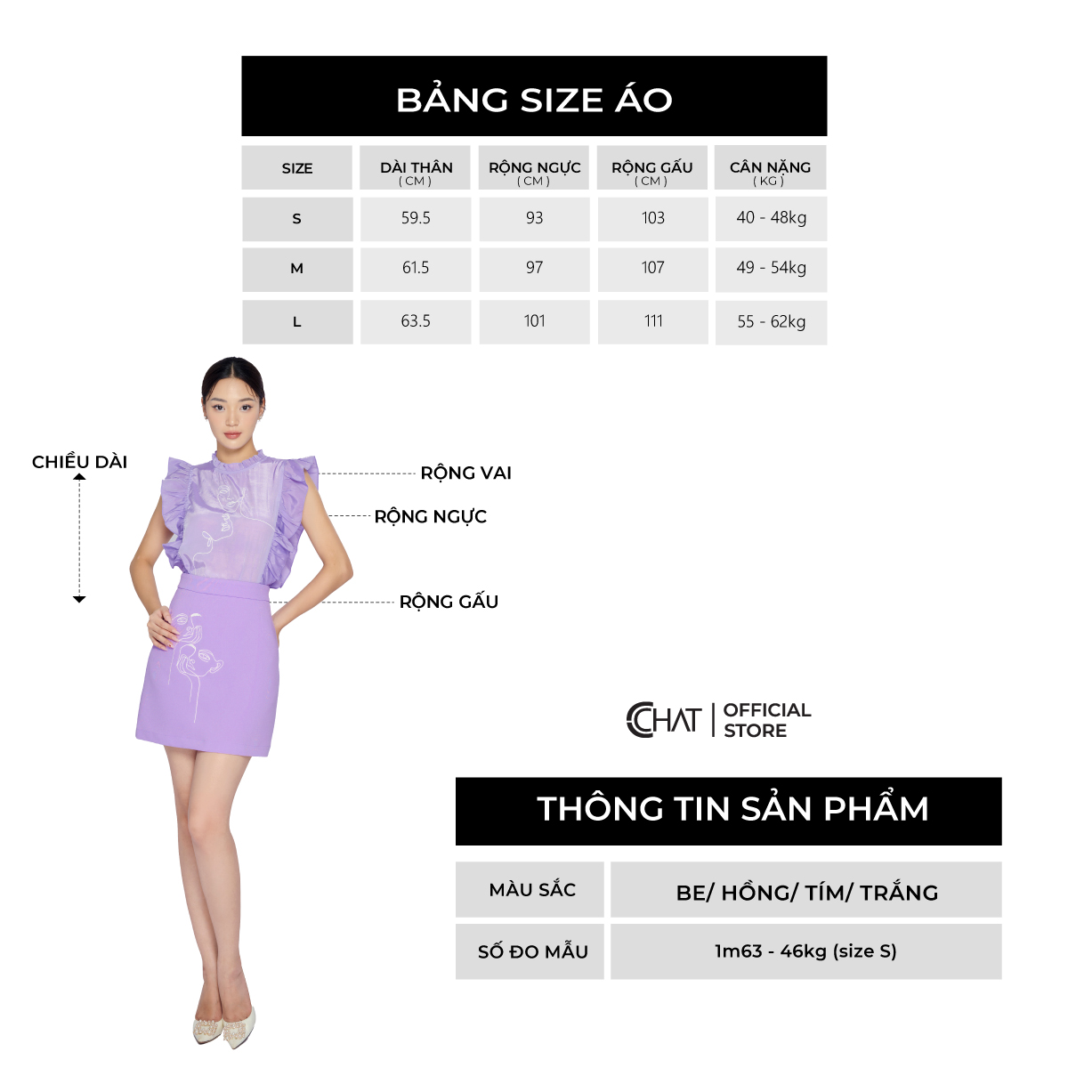 Áo Kiểu Nữ  Dáng Suông Bèo Thêu Họa Tiết Chất Lụa Cao Cấp 71FHL0001ST