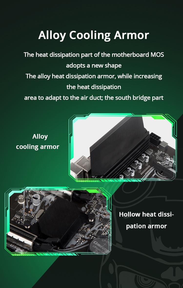 Maxsun Terminator B550M Bo mạch chủ chơi game AMD hỗ trợ Ryzen 3000-5000 CPU