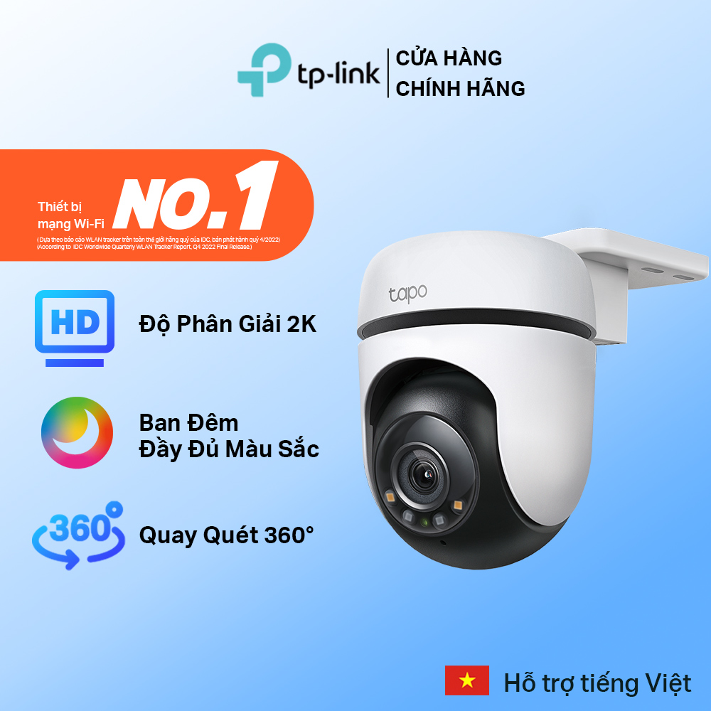 Camera WiFi TP-Link Tapo C510W / C520WS An Ninh Quay/Quét 360 Độ, Chống Nước - Hàng Chính Hãng