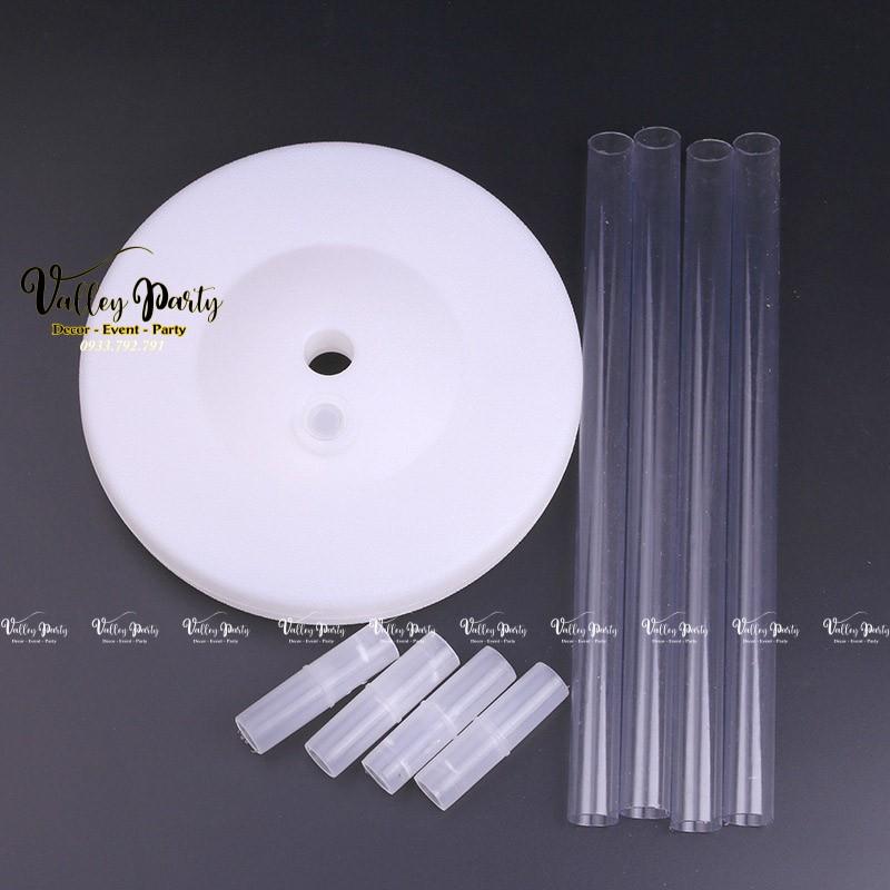Trụ Bóng Jumbo 1,2m, Cột Đế Trụ Gắn Bóng To Trang Trí Sinh Nhật, Bộ Trụ Bóng Trang Trí Lối Đi Size 1m2