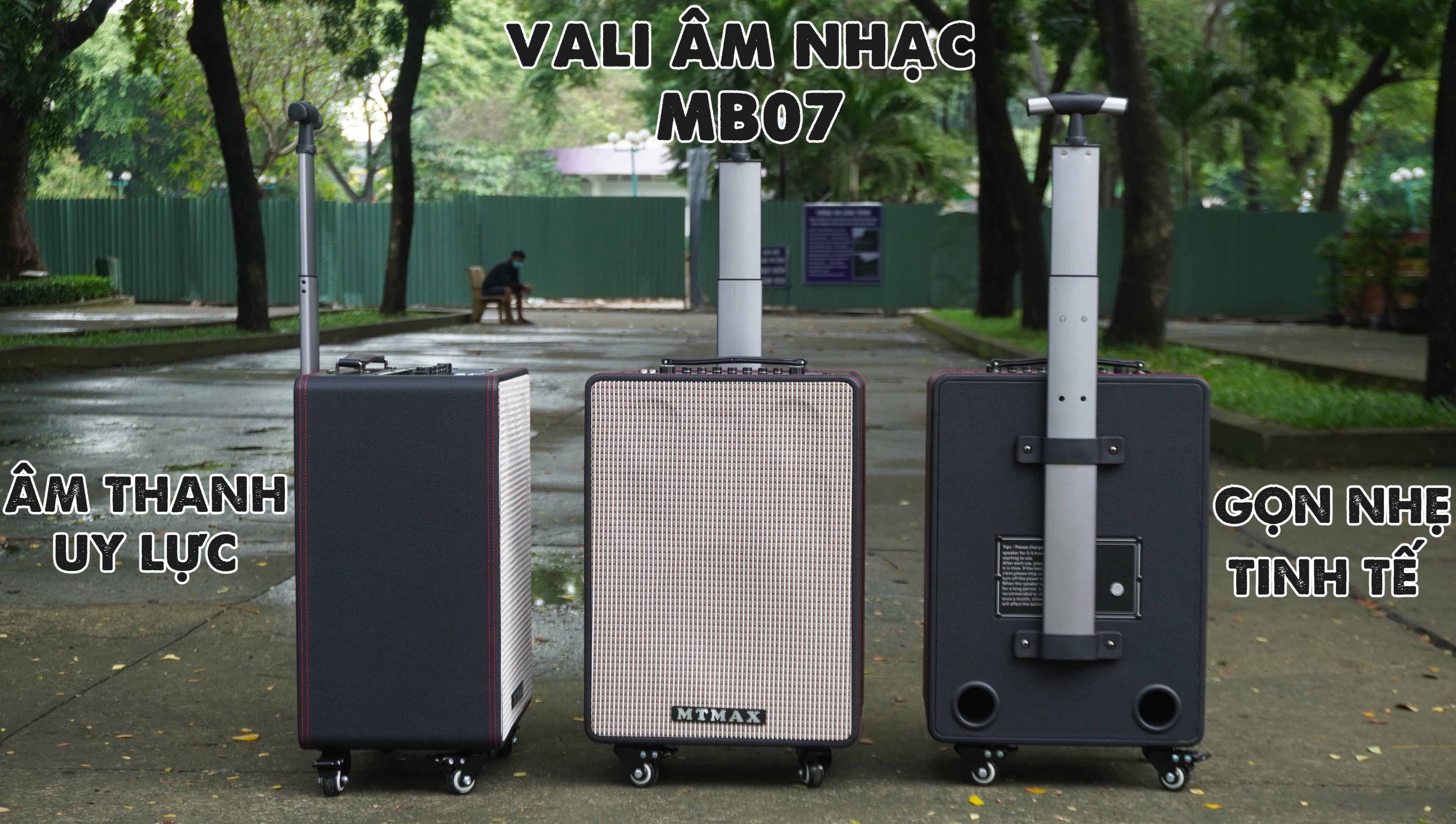 Loa kéo 2.1 cao cấp MTMAX MB07 karaoke - nghe nhạc cực đỉnh kèm 2 mico không dây có đủ hiệu ứng độc lạ tiện lợi xách tay kéo đi du lịch bảo hành 12 tháng hàng chính hãng