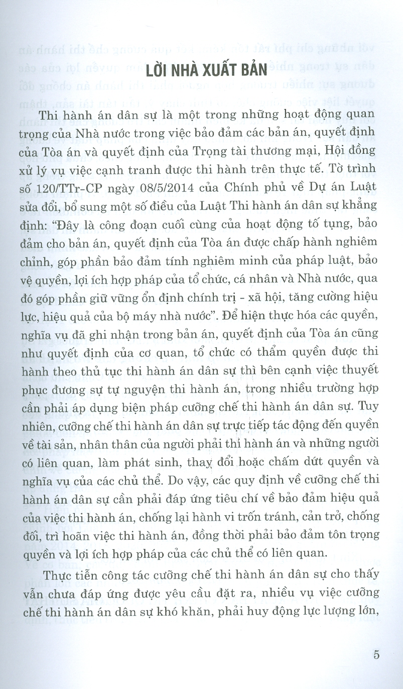 Pháp luật về cưỡng chế Thi hành án dân sự