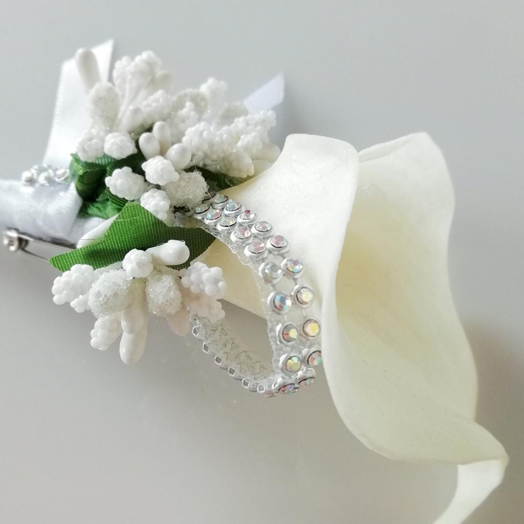 4pc Berry Wedding Bridal Bridesmaid Wrist Flower Corsage Prom Wrist Corsage