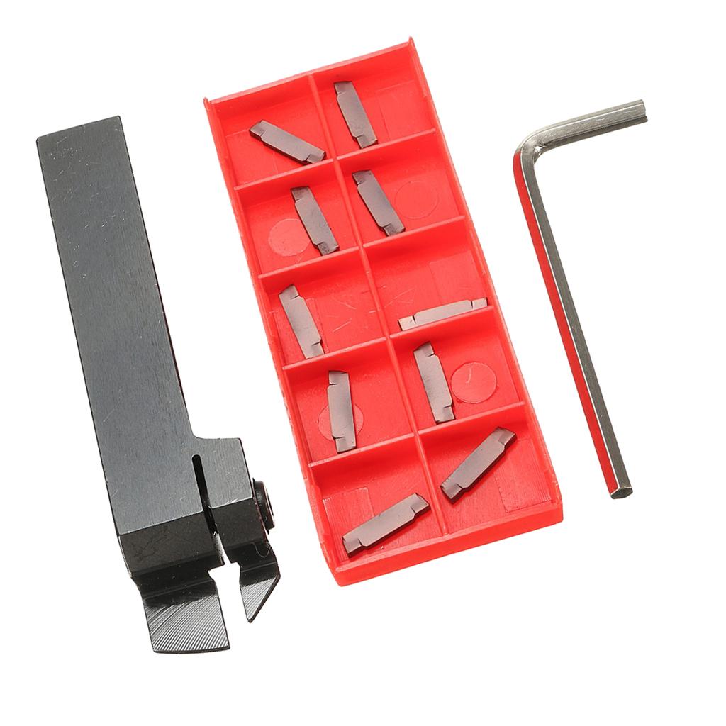 CNC Grooving Cut-Off Tool Holder + L wrench For 2mm MG E8W4