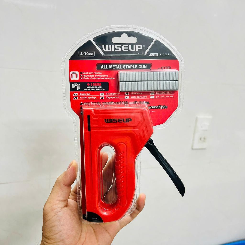Kìm bắn đinh ghim WISEUP , đa năng, tiện dụng tặng kèm 300 ghim
