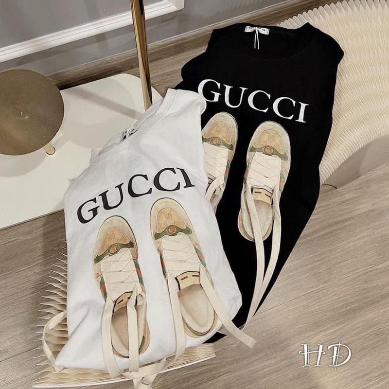 Áo phông Gu đôi giày buộc dây