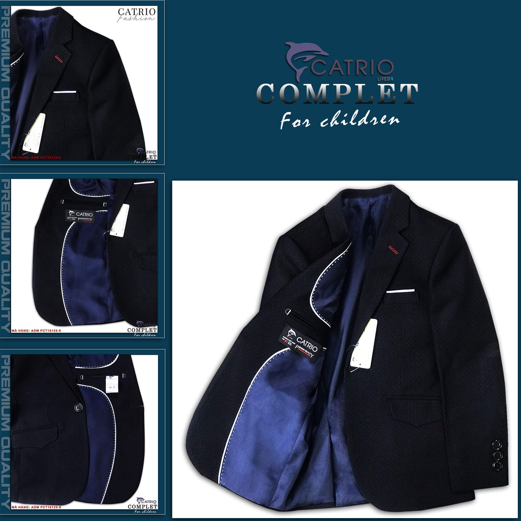 ÁO VEST BÉ TRAI CATRIO PCT16125/8 LÀ ÁO ĐỜ MI TRẺ EM TỪ 8 TUỔI ĐẾN 12 TUỔI THUỘC BST QUẦN ÁO TRẺ EM CATRIO MÙA TIỆC CƯỚI, LỄ TẾT, SINH NHẬT