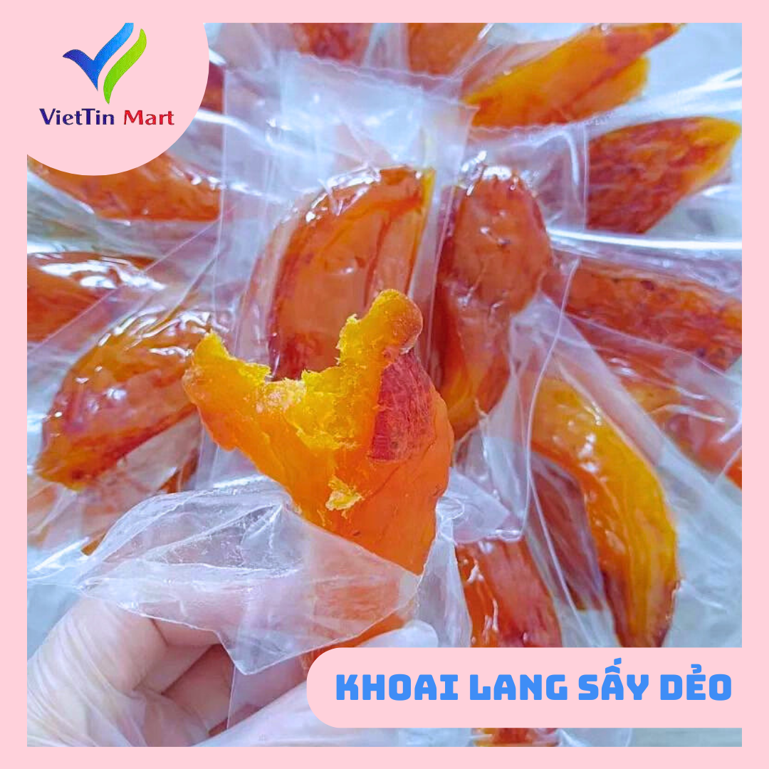 Khoai Lang Mật Sấy Dẻo Không Đường 500g VietTin Mart