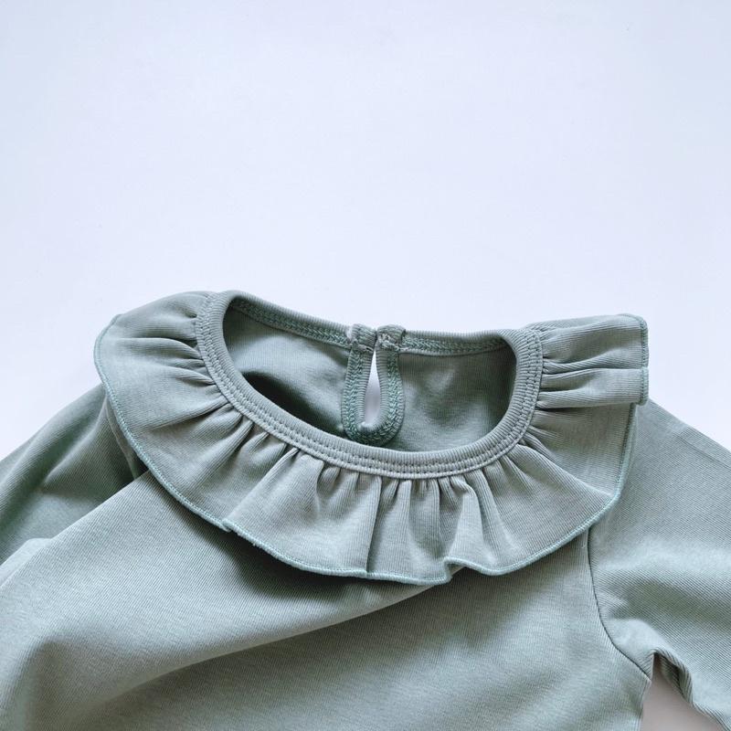 Bộ dài tay cho bé, đồ bộ bé gái cổ bèo đáng yêu, chất cotton co giãn 4 chiều cực mạnh size từ 10 đến 22kg