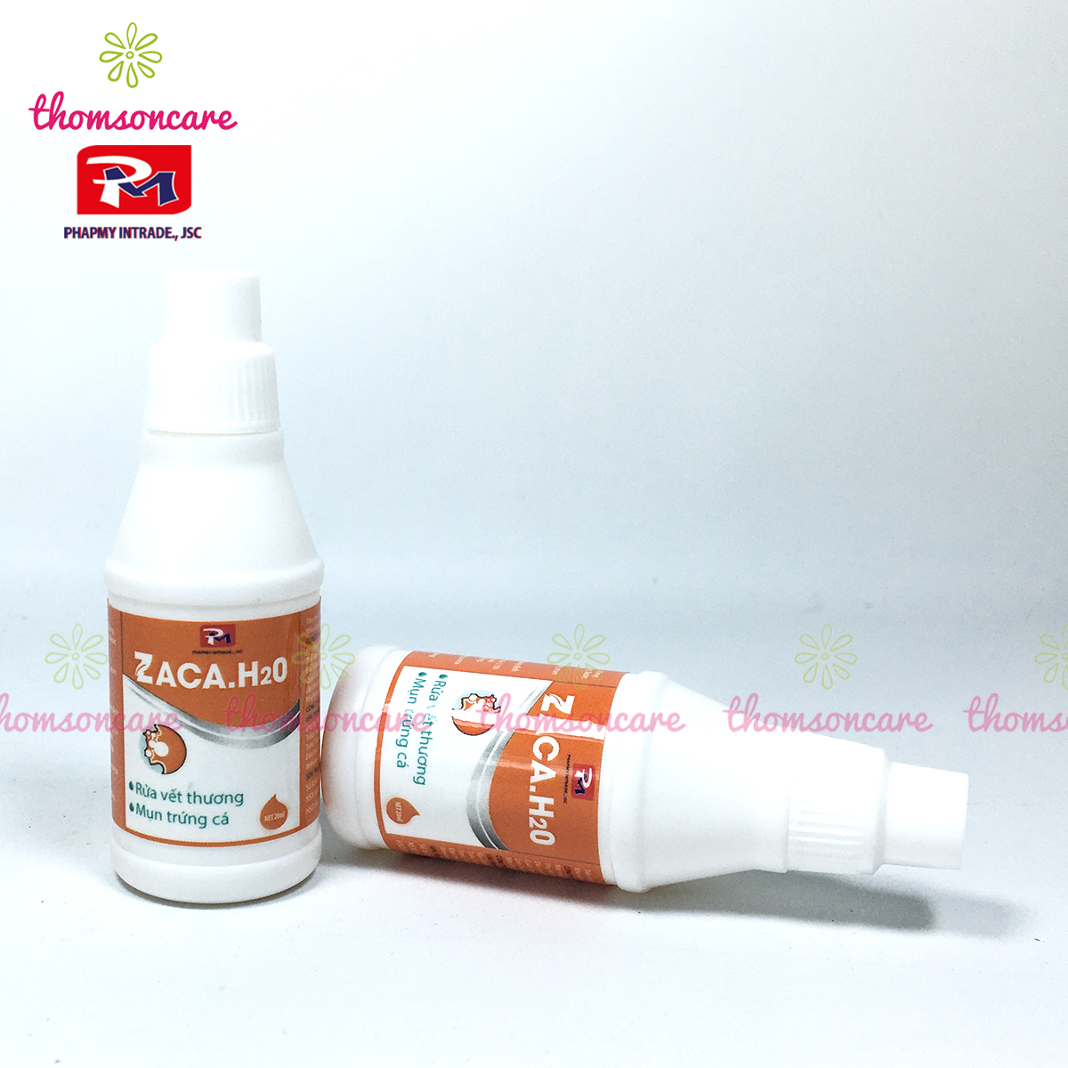 Zaca.H20 - Nước sát trùng, rửa vết thương hở ngoài da, sơ cứu chầy xước tay chân, cồn xát khuẩn