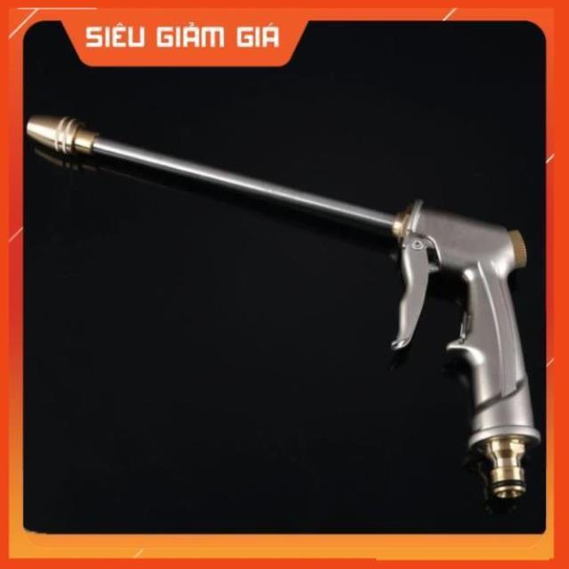 Bộ dây vòi xịt nước rửa xe, tưới cây . tăng áp 3 lần, loại 7m, 10m 206701-2 đầu đồng, cút, + tặng túi đựng bút