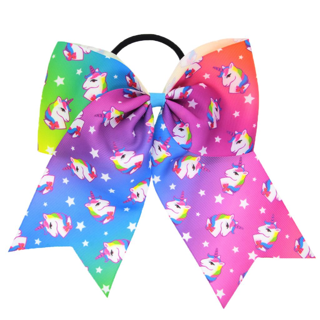 8 Inch Large Colorful Bow Hairpin Girls Bows With Rope Hair Bows U Pick