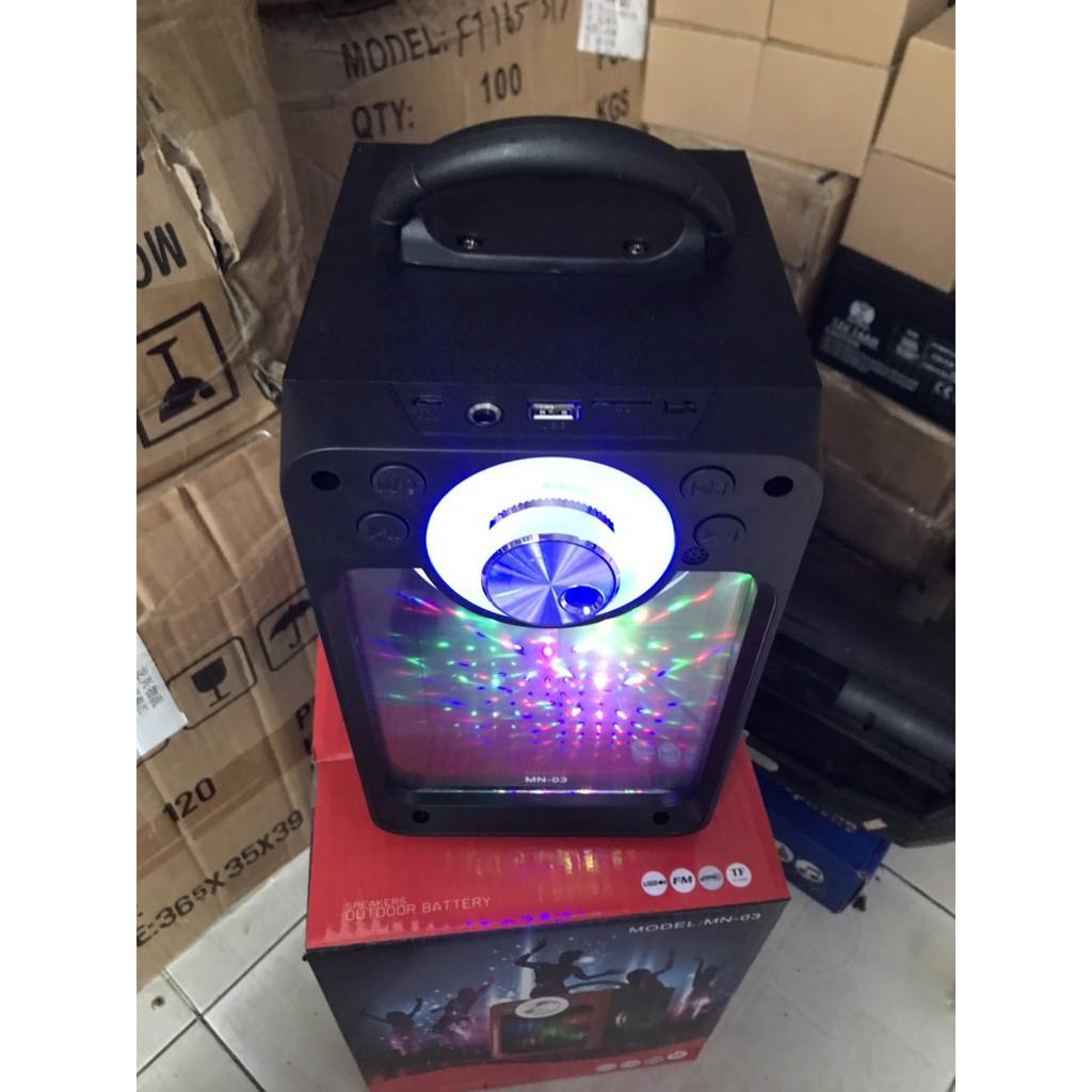 Loa hát karaoke MN03, led 3D, TẶNG MIC