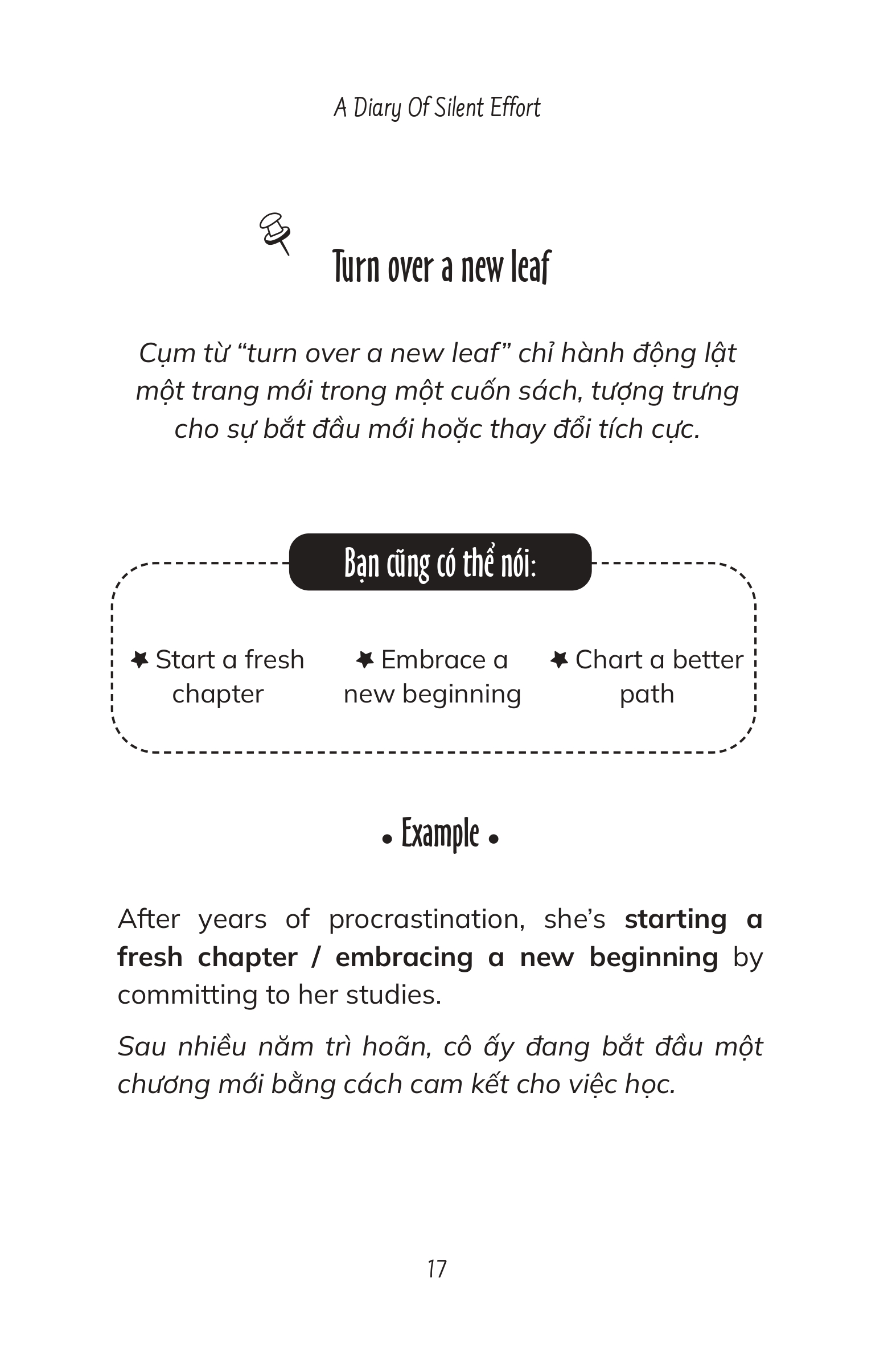 A Diary Of Silent Effort – Tôi Thích Dáng Vẻ Nỗ Lực Của Chính Mình - LiLy Trương  – Phiên Bản Song Ngữ Việt Anh