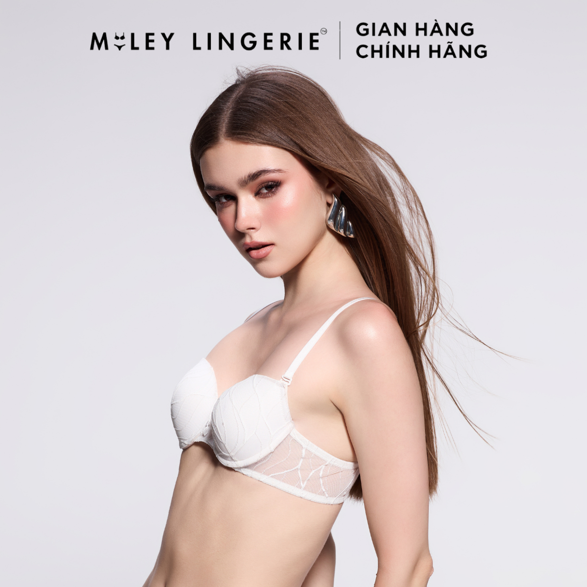 Bộ Đồ Lót Mút Mỏng Ren Zig Zac Likia