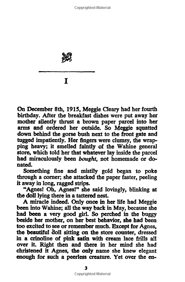 Sách The Thorn Birds