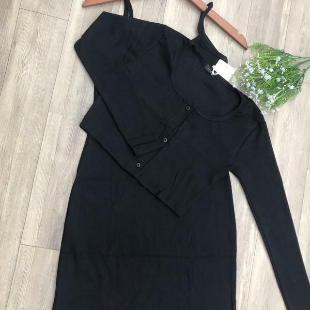 Váy 2 dây kèm áo khoác thời trang XIXO cao cấp mã DAM0040