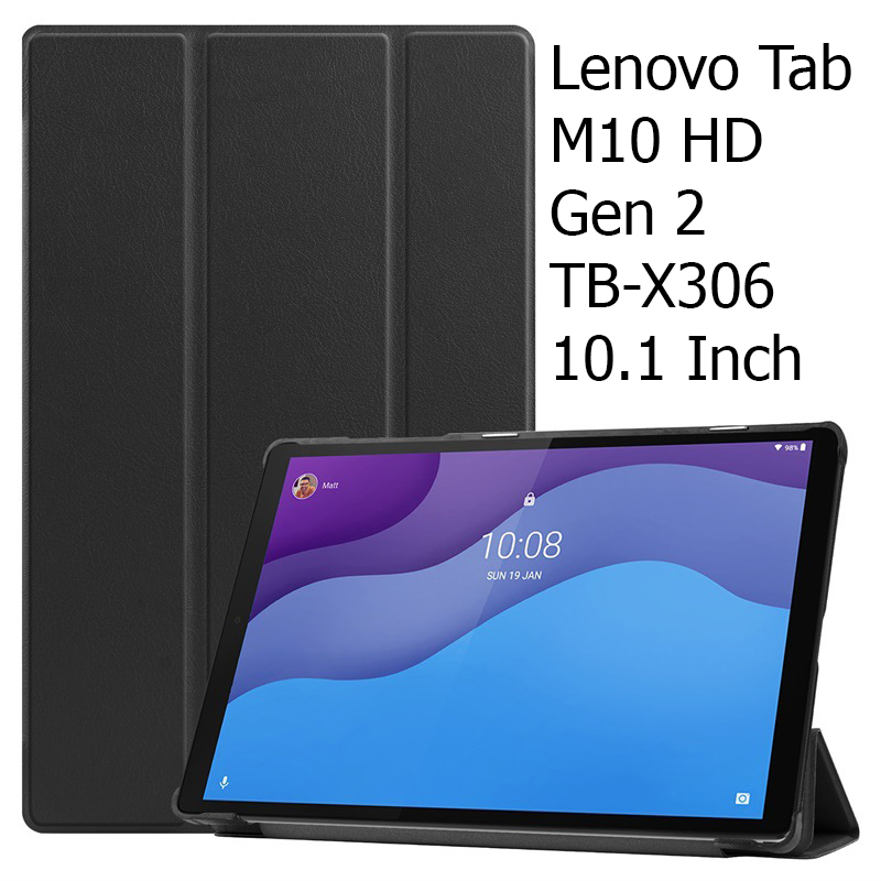Bao Da Cover Dành Cho Máy Tính Bảng Lenovo Tab M10 Gen 2 TB-X306 10.1 Inch Hỗ Trợ Smart Cover