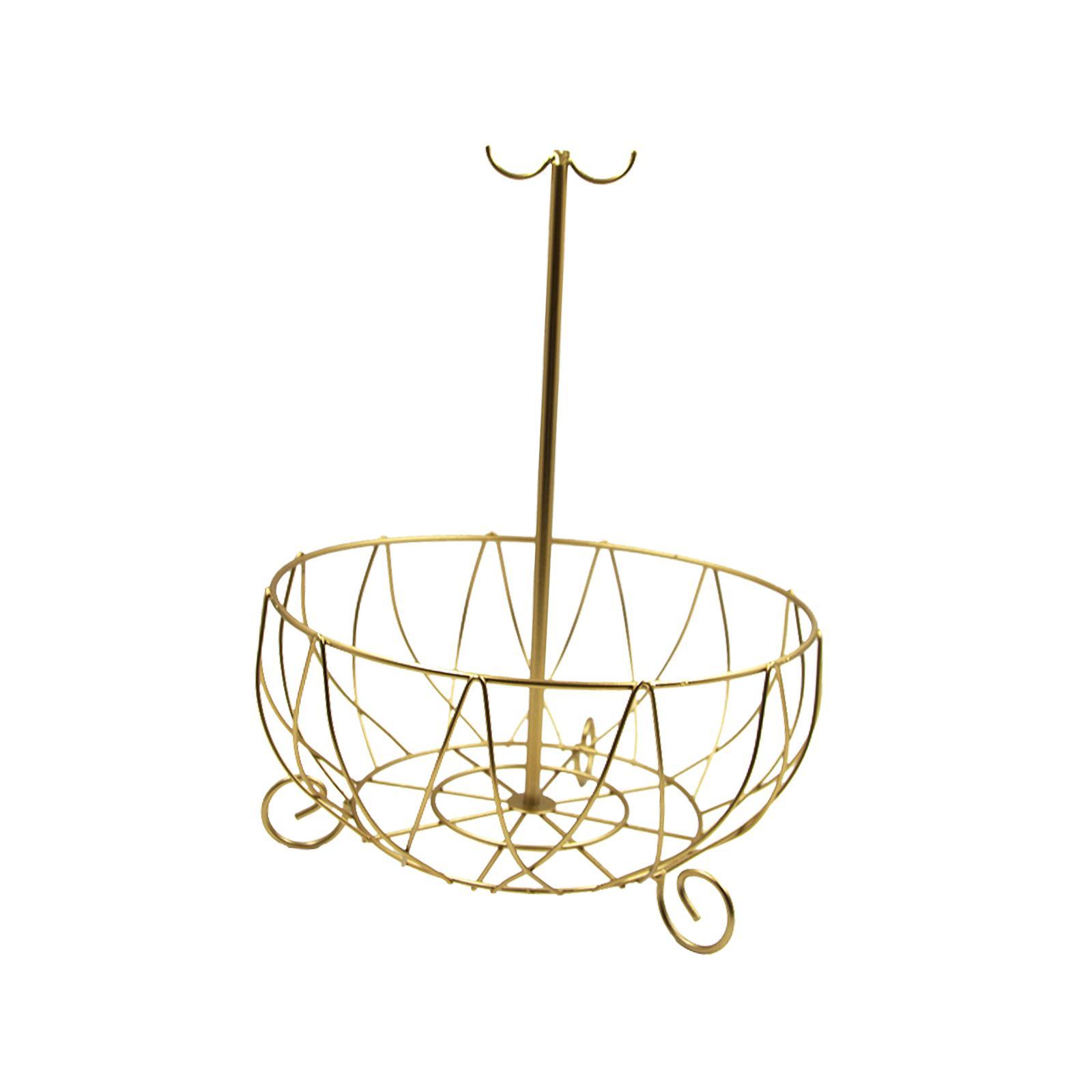 Fruit Bowl Holder with Banana Hanger Tree Kitchen Fruit Basket Stand Large